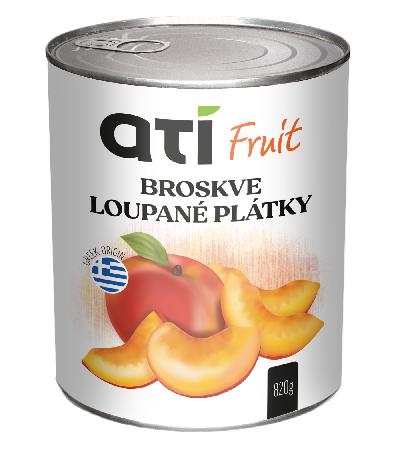 ATI Fruit broskyne lúpané plátky