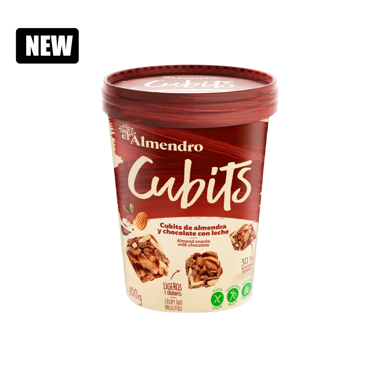 Cubits almonds with milk chocolate