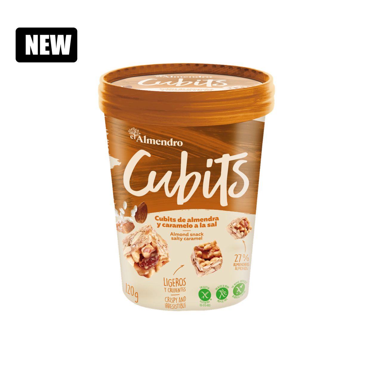 Cubits almonds with salty caramel flavour