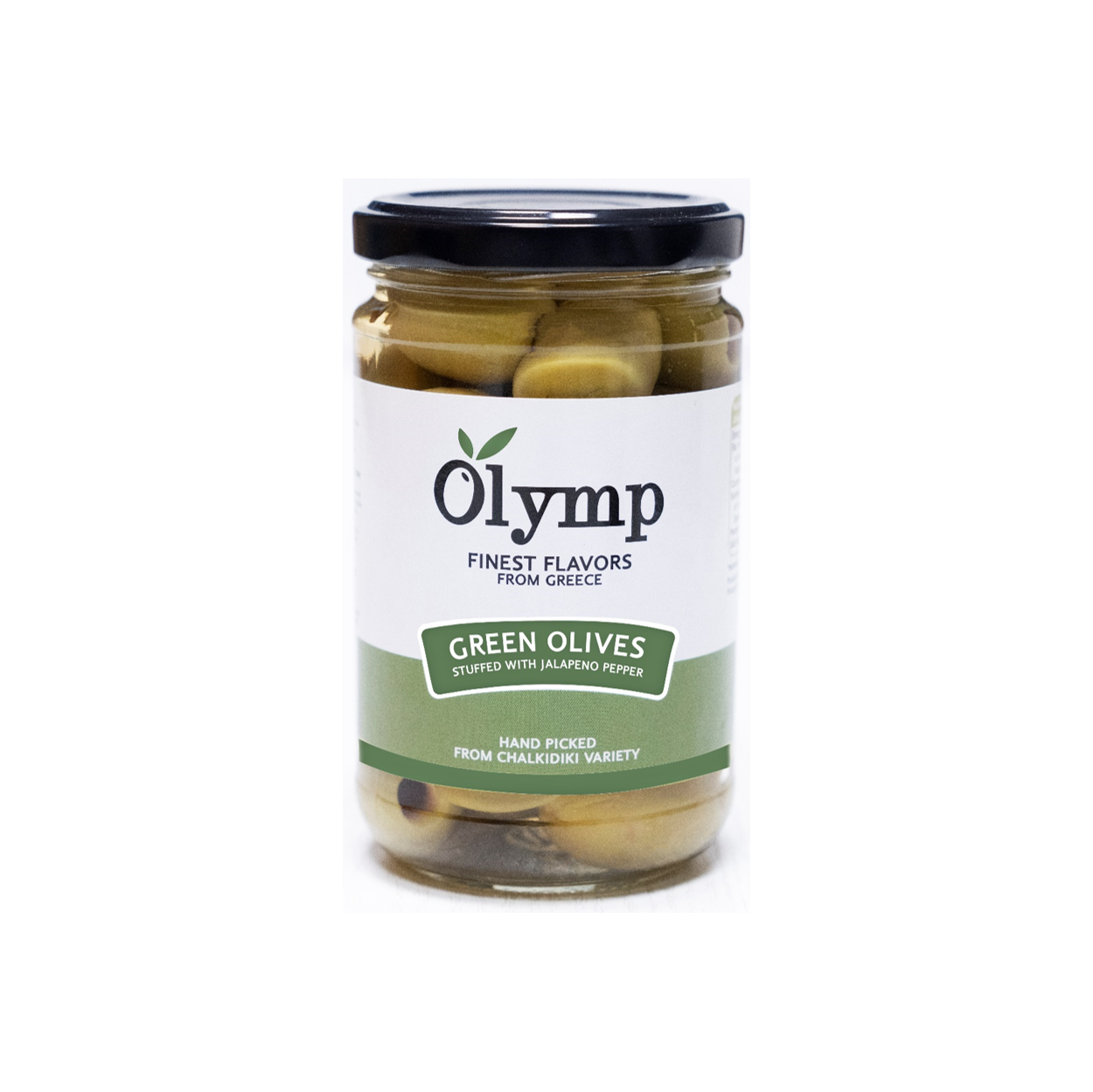 Olymp green olives stuffed with jalapeno